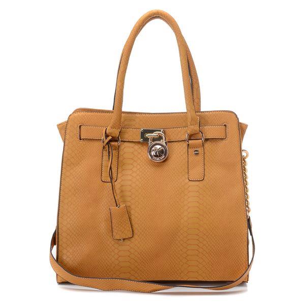 michael kors hamilton large tote python-pregede tan Fabrikken Pris mri3d